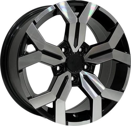 7 X 16 DY-1266 5X114.3 ET40 66.1 BLACK MACHINED XL