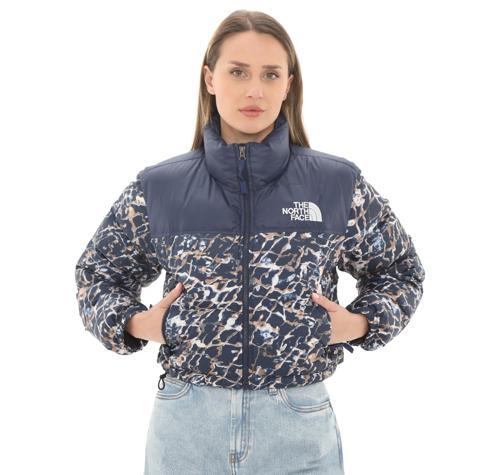 F0A5GGEOTP1-R The North Face W Nuptse Short Jacket Kadın Mont Lacivert
