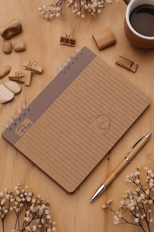 Elephant Kraft Çizgili Defter 17x24