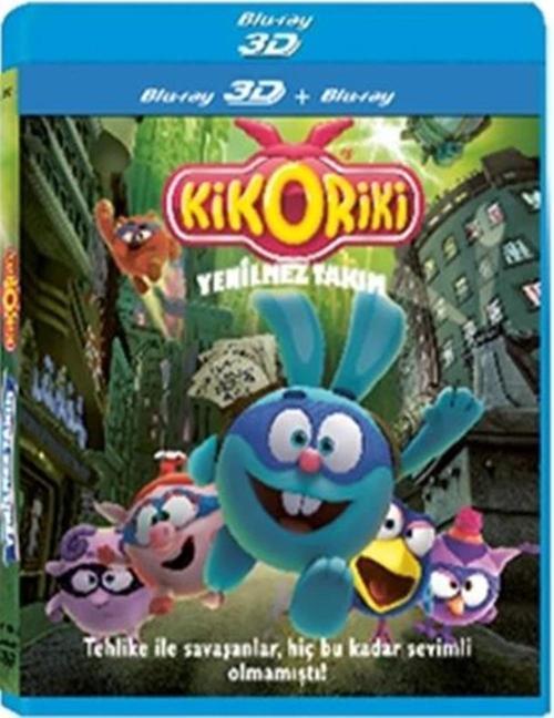 Kikoriki Yenilmez Takım 3D ( Türkçe Dublaj ) ( Ambalajında - Sıfır ) 3D Blu-Ray Disc