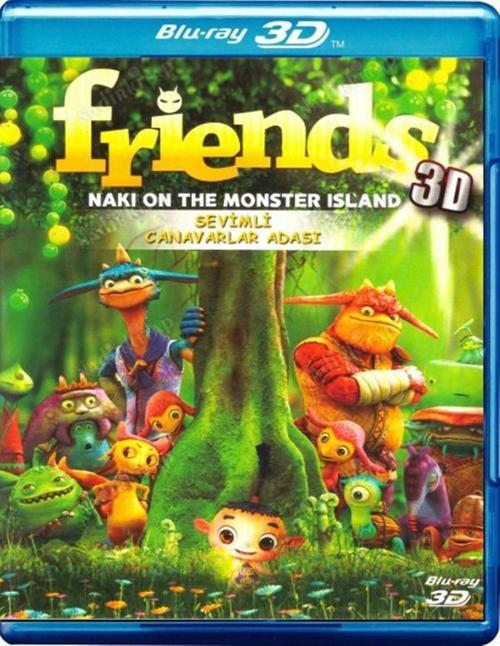 Sevimli Canavarlar Adası 3D - Friends Naki On The Monster Island 3D ( Türkçe Dublaj ) ( Ambalajında - Sıfır ) 3D Blu-Ray Disc