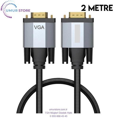 1080P VGA To VGA Kablo Monitör Projeksiyon Kablosu 2METRE-(5775) - MCT6844-7186