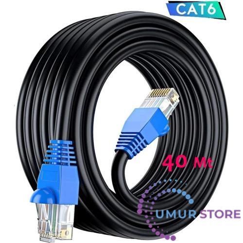 40 Metre Cat6 İnternet Kablosu Dış Mekan Dış Ortam Outdoor High Speed 2 Katmanlı