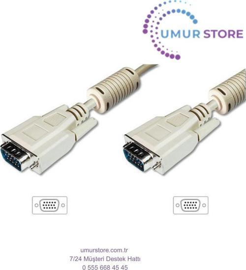 Bc-Dsp-Vg-Mm-15 15 mt VGA To VGA 15PIN Erkek-Erkek 3coax AWG28 Ferrıte VGA Kablo