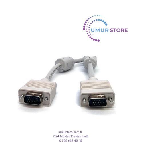 Bc-Dsp-Vg-Mm-20 VGA To VGA 15PIN Erkek-Erkek 3coax AWG28 Ferrıte VGA Kablo 20 mt