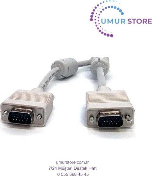 Bc-Dsp-Vg-Mm-20 VGA To VGA 15PIN Erkek-Erkek 3coax AWG28 Ferrıte VGA Kablo 20 mt