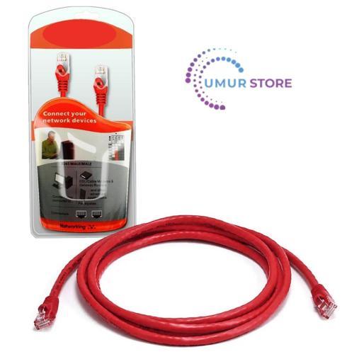Cat5 Patch Network Ethernet Kırmızı 1.5mt Pc-Hub