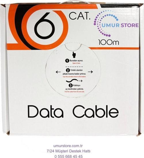 Cat6 U-Utp 100MT 24 Awg (Cca) Network Kablosu