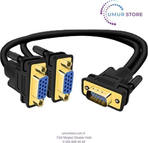 V401 VGA To 2 VGA Çoklayıcı Splitter Y Kablo