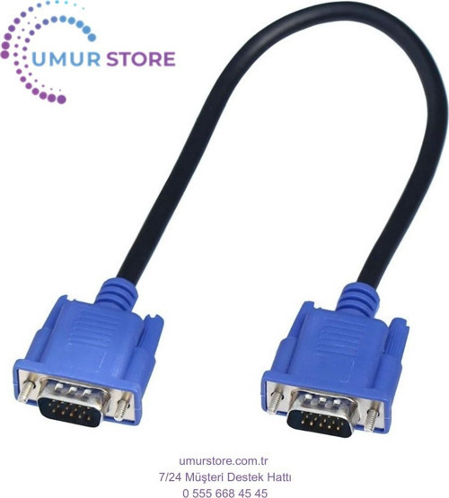 VGA Kablo 15 Pim VGA Erkek Erkek Görüntü Kablosu 50CM