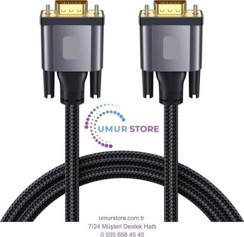 VGA To VGA Görüntü Aktarım Kablosu 2m-Gri