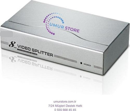 VGA Video Çoklayıcı (8 Port Video Splitter), 1920 x 1440 Dpi, 350 Mhz Videobant GENIŞLIĞI
