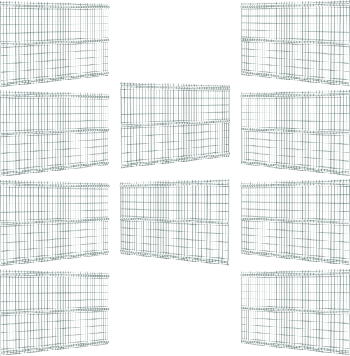 10 'lu Panel Çit Teli Çift Telli Avantaj Paketi (25 Metre) 150 Cm-Antrasit