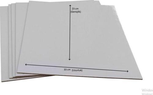 Turta Mendili / Pasta Altlığı Gümüş Düz Kenarlı Dikdörtgen 23*33 10 adet