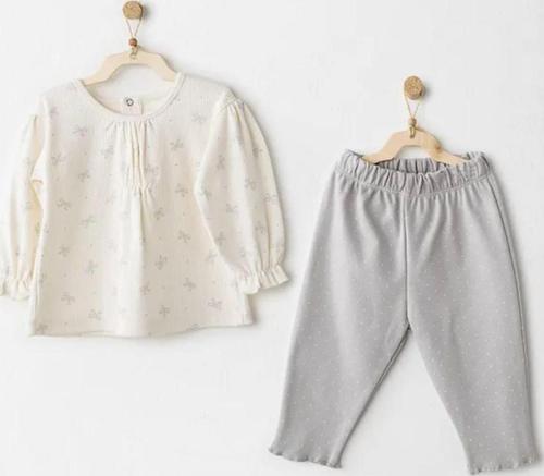 Andywawa 2'li Bebek Takım AC26253 Ekru