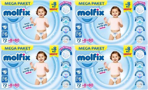 Bebek Bezi Beden:6 (15+KG) Extra Large 320 Adet Mega Avantaj Fırsat Pk
