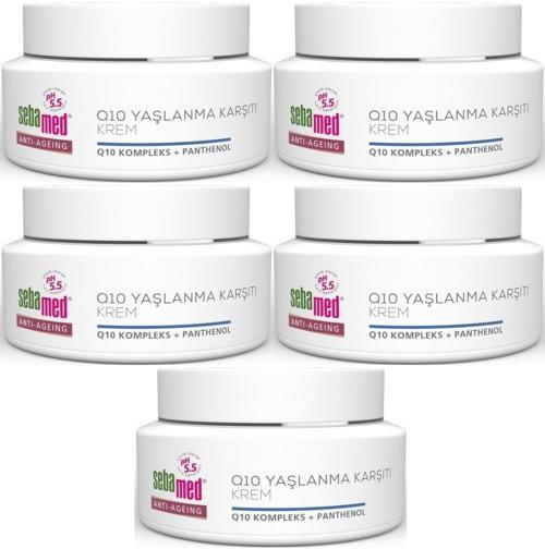 Q10 Yaşlanma ve Kırışıklık Karşıtı Koruyucu Anti-Age Krem 50ML (5 Li Set)