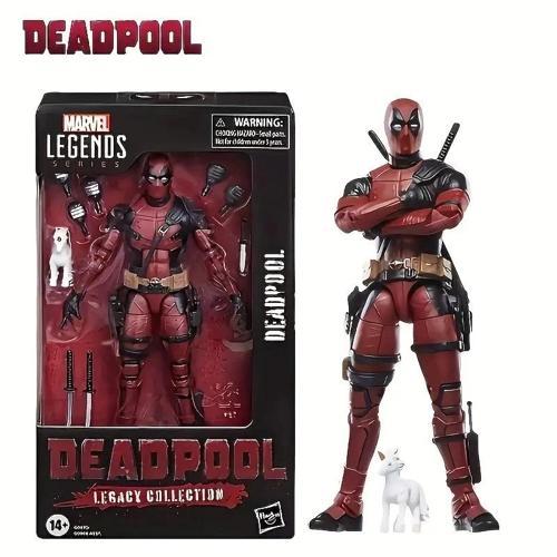 Marvel Deadpool 3 PVC Figürü - Çıkarılabilir ve Hareketli Silah ve Tabanca, Tekil Koleksiyoncu, Dina