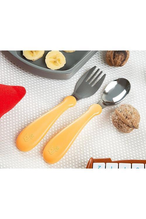 Paslanmaz Çelik Çatal Kaşık Seti - Somon
