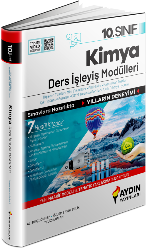  10. Sınıf Kimya Ders İşleyiş Modülleri / Ali Dinçsönmez / Aydın Yayınları / 9786256142060 (2026)