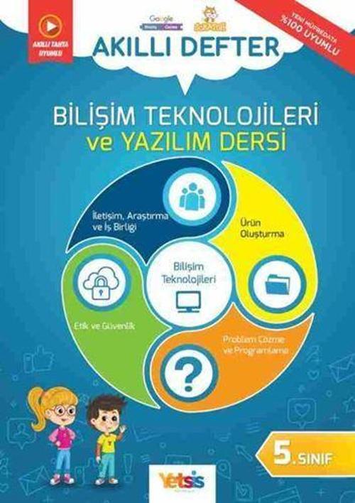 Yetsis Yayınları 5. Sınıf Bilişim Teknolojileri ve Yazılım Akıllı Defter