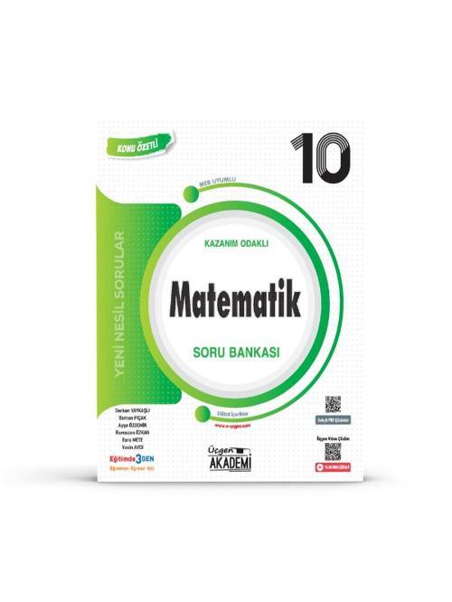 Üçgen Yayınları 10. Sınıf Matematik Konunun Özü Soru Bankası