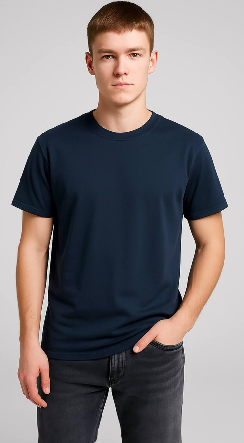 Erkek %100 Pamuk Basic T-shirt