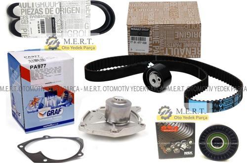 Renault Modus 1.5 Dci Dizel Triger Devirdaim Kayış Bakım Seti