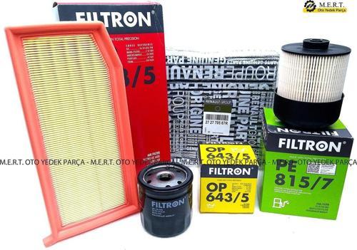 Renault Clio 4 1.5 Dci Filtron Filtre Bakım Seti