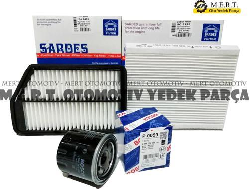 Hyundai I30 1.6 Benzinli Filtre Bakım Seti (2012-2017)