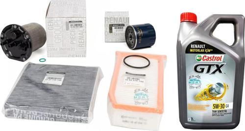 Symbol II 1.5 DCi Yağ Bakım Filtre Seti Komple Tip Mazot Filtreli