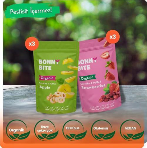 Kurutulmuş Çıtır Çilek & Çıtır Elma 6'Lı Paketi