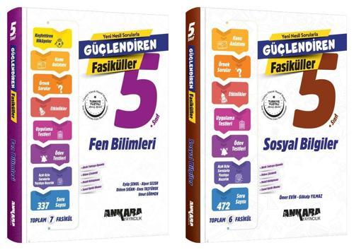 Ankara 2025 5. Sınıf Fen Bilimleri + Sosyal Bilgiler Güçlendiren Fasikül Seti 2 Kitap Güncel Müfredat