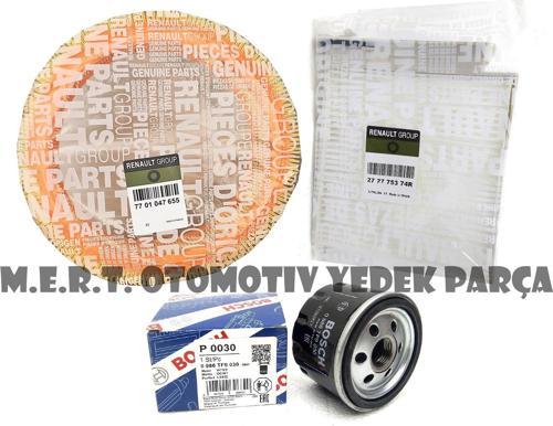 Dacia Logan 1.4 Filtre Bakım Seti (Hava-Yağ-Polen)