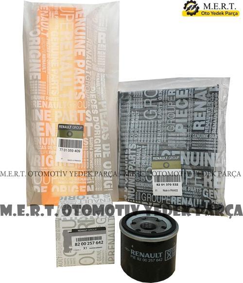 Renault Clio 3 1.2 16V Filtre Bakım Seti (2005-2012)