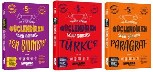 Ankara 2025 5. Sınıf Fen Bilimleri + Türkçe + Paragraf Güçlendiren Soru Bankası Seti 3 Kitap Güncel Müfredat