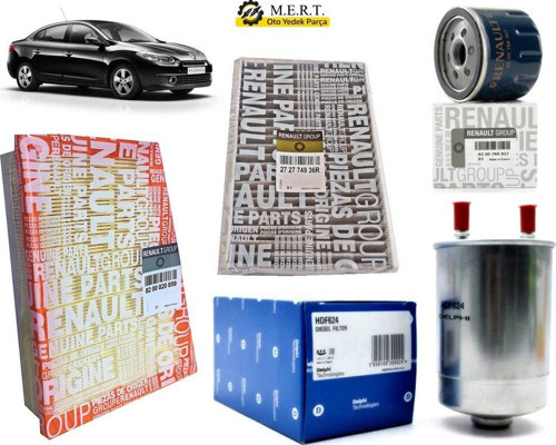Renault Fluence 1.5 Dci Filtre Bakım Seti 2010-2017