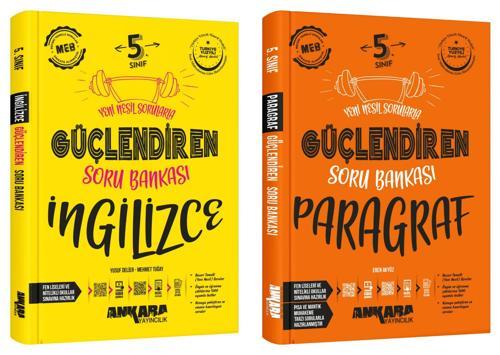 Ankara 2025 5. Sınıf İngilizce + Paragraf Güçlendiren Soru Bankası Seti 2 Kitap Güncel Müfredat
