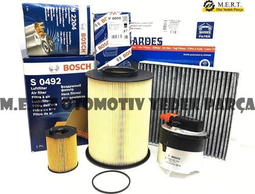 Volvo S40 1.6 Dizel Bosch Filtre Bakım Seti (2007-2010)
