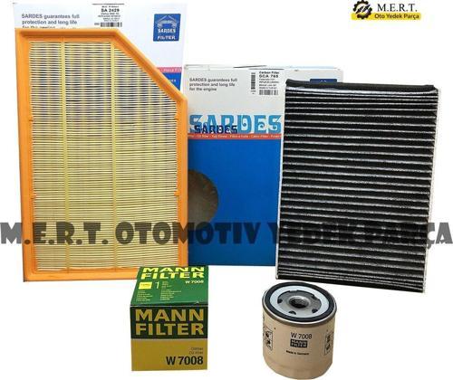 Volvo S80 1.6 T4 Benzinli Filtre Bakım Seti (2010-2012)