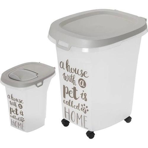Tekerlekli Mama Saklama Kabı Story 6 Lt 27x22x28 Cm