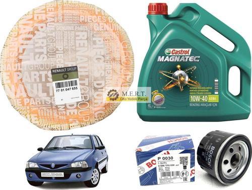 Dacia Solenza 1.4 Bakım Seti Hava + Yağ Filtresi + Castrol Yağ