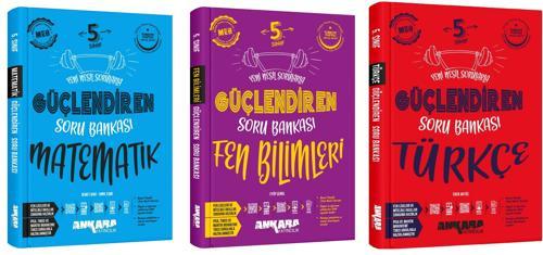 Ankara 2025 5. Sınıf Matematik + Fen Bilimleri + Türkçe Güçlendiren Soru Bankası Seti 3 Kitap Güncel Müfredat