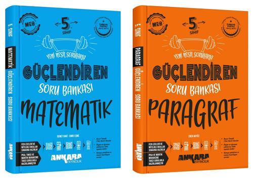 Ankara 2025 5. Sınıf Matematik + Paragraf Güçlendiren Soru Bankası Seti 2 Kitap Güncel Müfredat