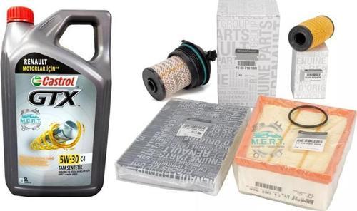 Megane 4 1.5 DCi Euro 6 Yağ Bakım Filtre Seti 2018-