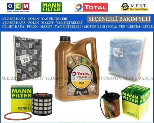 Peugeot 508 1.6 Bluehdi Euro 6 Filtre Bakım Seti+ Motor Yağı