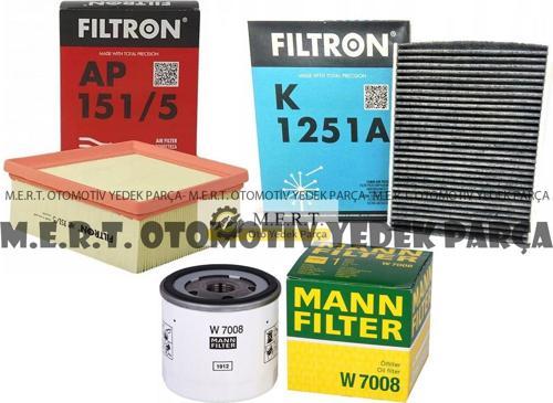 Ford Fiesta 1.4 Benzinli Filtre Bakım Seti (2009-2017)