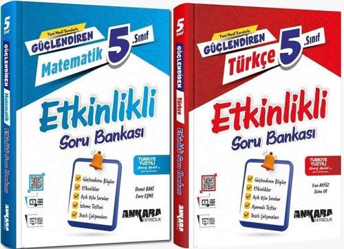 Ankara 2025 5. Sınıf Matematik + Türkçe Güçlendiren Etkinlikli Soru Seti 2 Kitap Güncel Müfredat