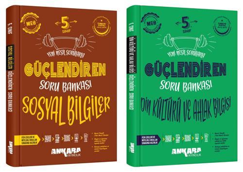 Ankara 2025 5. Sınıf Sosyal + Din Kültürü Güçlendiren Soru Bankası Seti 2 Kitap Güncel Müfredat