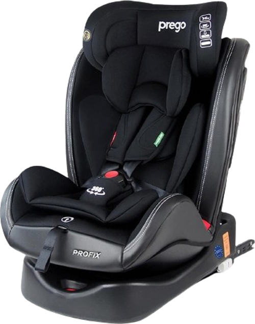Profix Pro 360 Derece Dönebilen Siyah Isofixli 0-36 kg Oto Koltuğu